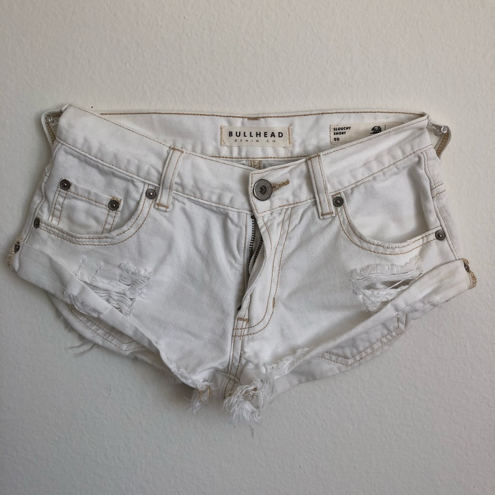 White short shorts